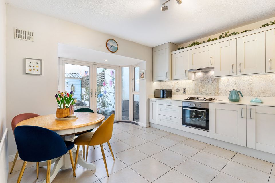 The kitchen and dining area of 184 Woodfield, Scholarstown Road, Rathfarnham, Dublin 16